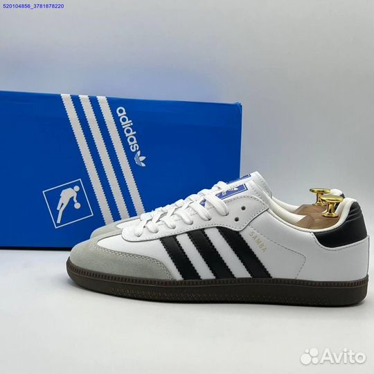 Кроссовки Adidas Samba White/Black (Арт.22331)