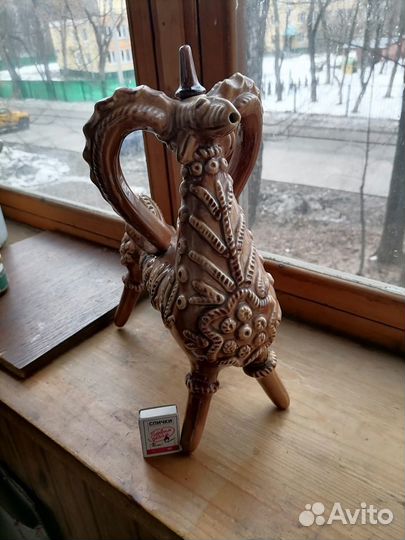 Винтажная статуэтка-графин. Майолика. СССР