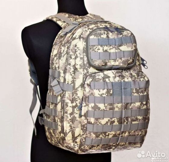 Такт.рюкзак сер.пиксель и мессенджер чёрный. питон