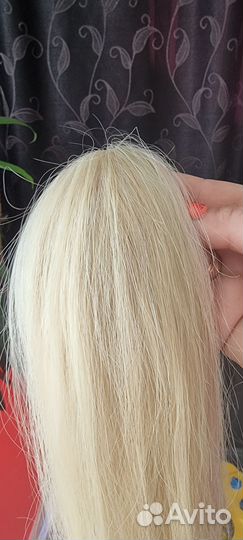 Волосы натуральные блонд