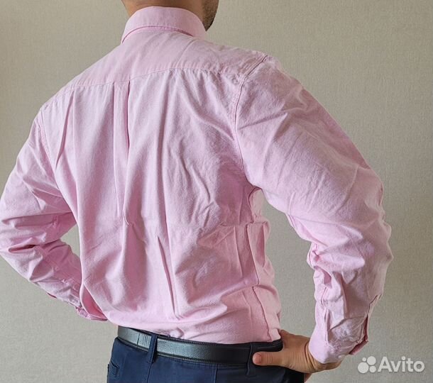 Мужская рубашка розовая