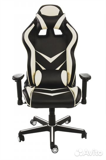 Компьютерное кресло Racer черное - бежевое