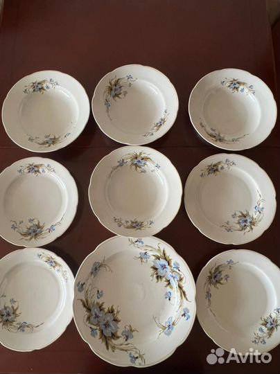 Посуда СССР, тарелки и блюдо