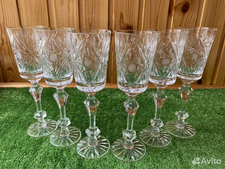 Хрустальные фужеры Кубки 20-й век