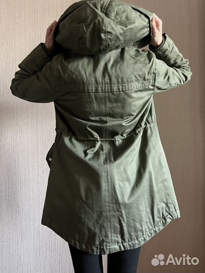 Женская парка хаки