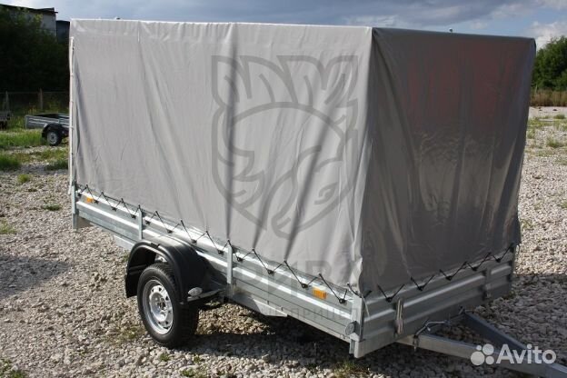 Прицеп для снегохода с тентом 150 см. Оцинкован