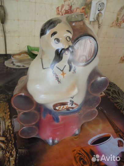 Штоф керамический с 6 стопками украинец