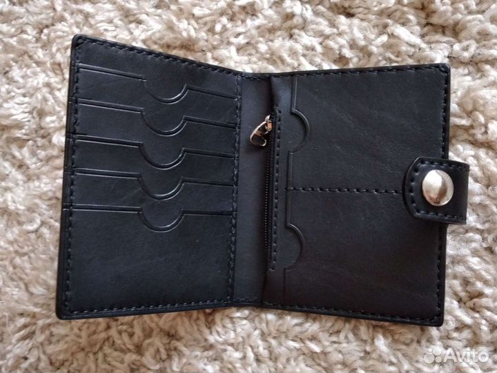 Кошелек мужской кожаный новый