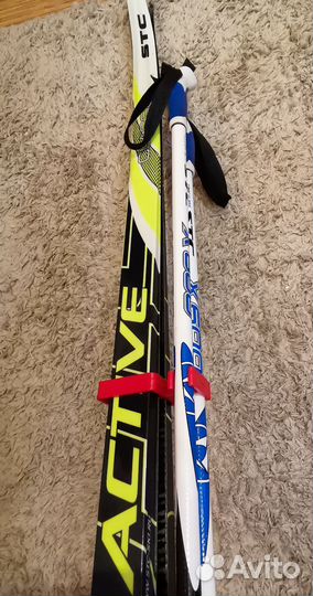Лыжи беговые 190 см с ботинками 43 размер и прочим