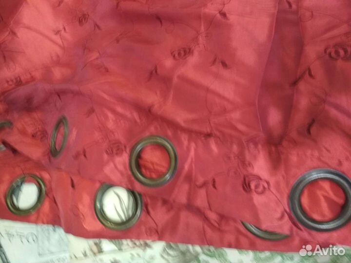 Шторы бордовые,тюли бордово- красного цвета