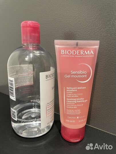 Гель для умывания и мицелярка bioderma