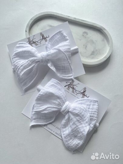 Повязка с бантиком, резинки, заколки