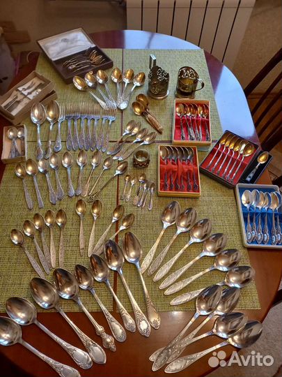 Столовые приборы мельхиор СССР