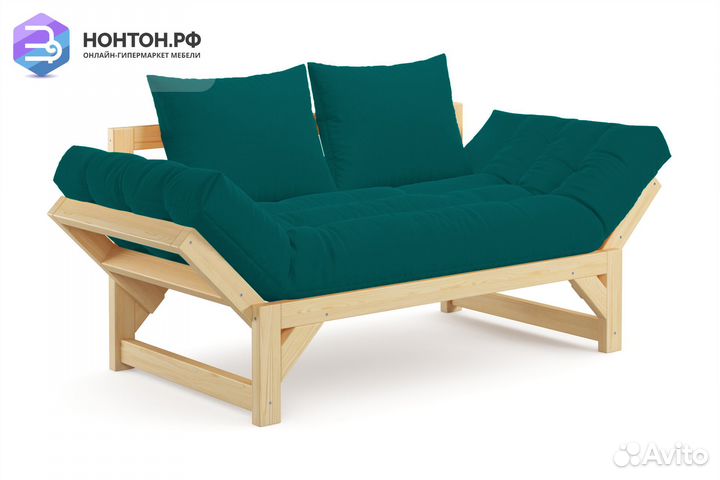Диван кушетка Амбер зеленый
