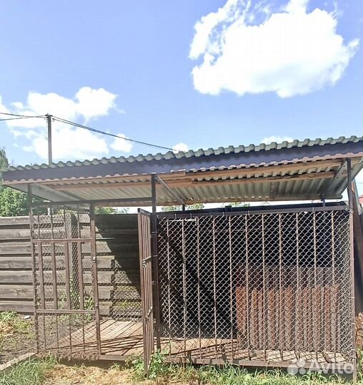 Вольер с будкой для собак