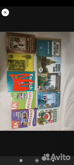 Учебники б/у английский, литература, биология
