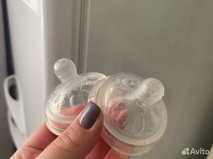 Соски бутылочные avent от 0 до 1месяцев