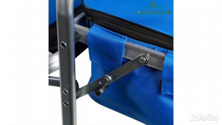 Кресло ES-932 синее с термосумкой и столиком
