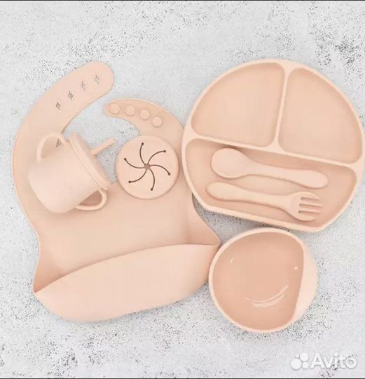 Детская посуда для кормления силиконовая