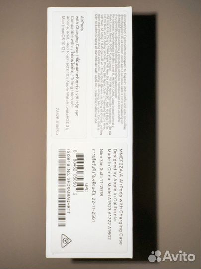 Беспроводные наушники apple airpods оригинал б/у