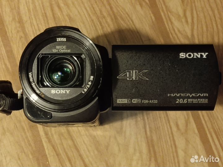 Видеокамера Sony Handycam AX33 4K с матрицей Exmor