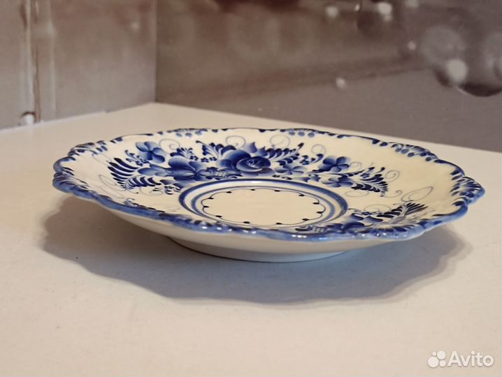 Тарелка, Гжель