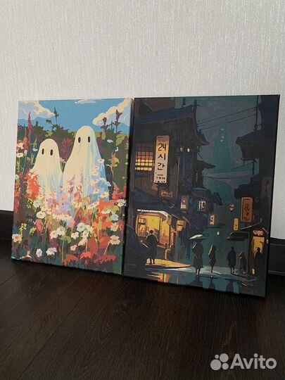 Готовые картины по номерам