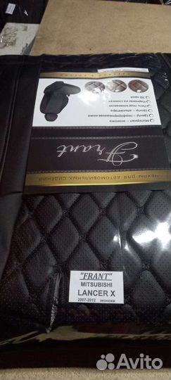 Чехлы Мицубиси Ланцер 10 чёрный Франт