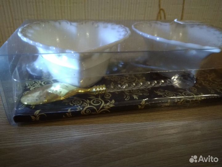 Набор розеток с ложками на 2 персоны 4пр