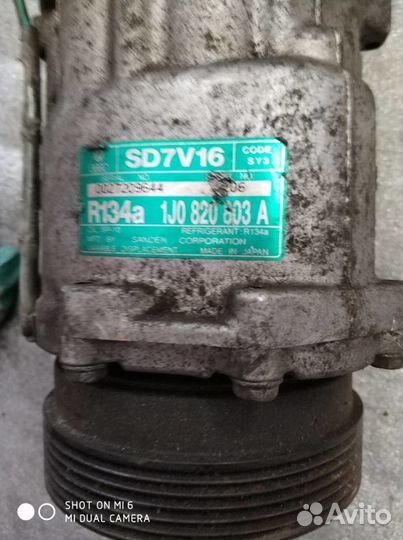 Компрессор кондиционера Фольксваген Гольф 4 Бора