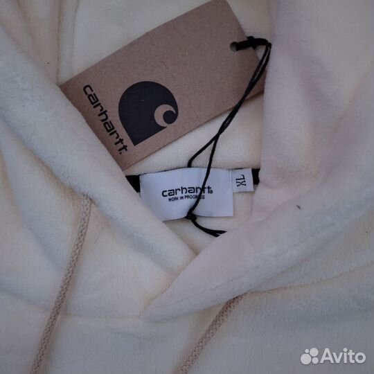 Плюшевое худи carhartt