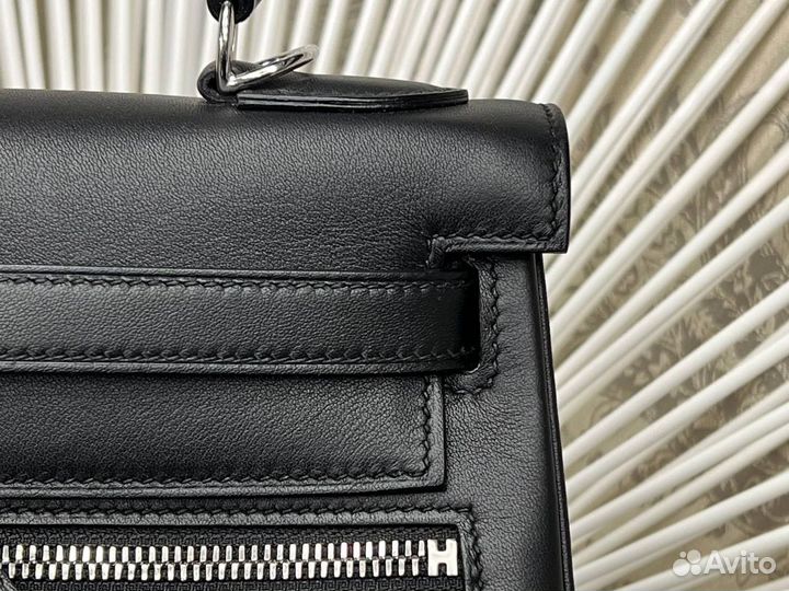 Сумка Hermes Kelly 28 Lakis Black