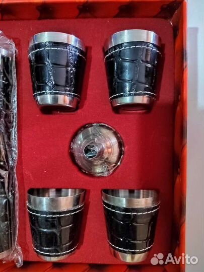 Фляга, рюмки подарочный набор новый