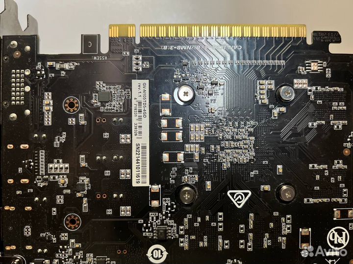 Видеокарта gigabyte gtx 1050 ti 4gb