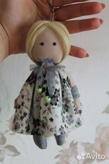 Кукла тильда брелок