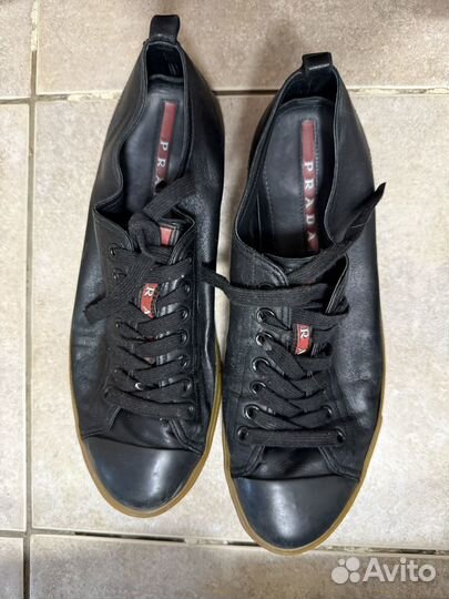 Мужские кеды Prada черные