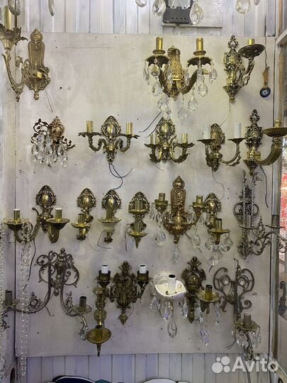 Настенный светильник бра бронза