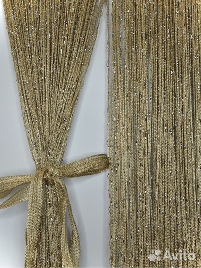 Тюль кисея шторы нити