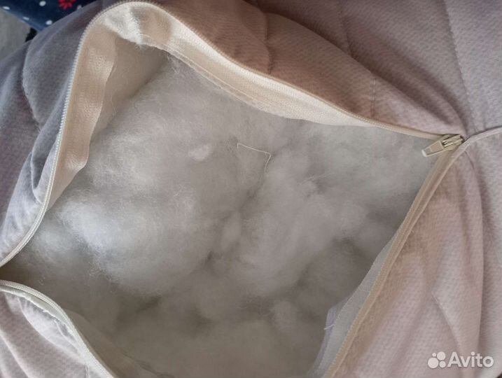 Подушка 70х70 из овечьей шерсти