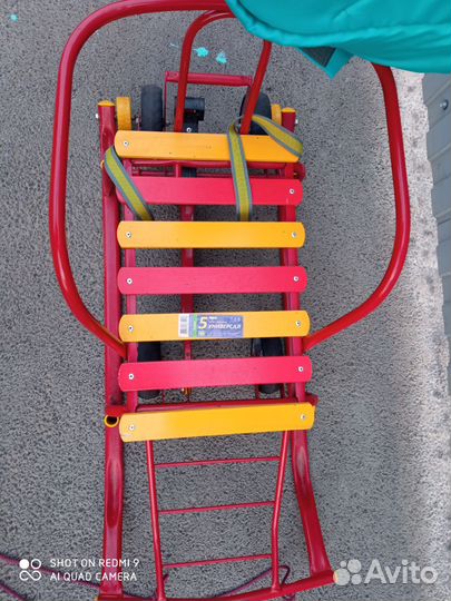 Детские санки на колесах