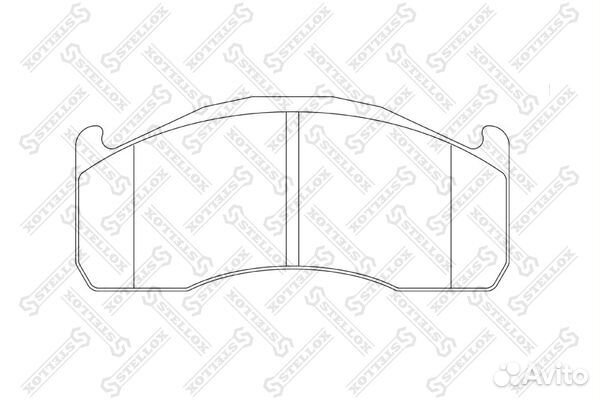 85-11466-SX колодки тормозные 29151 без р/к 21