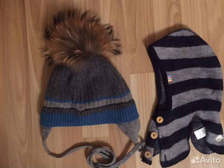 Шапки разные размеры+варежки подарок