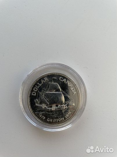 1 доллар Канада 1979 Корабли Серебро