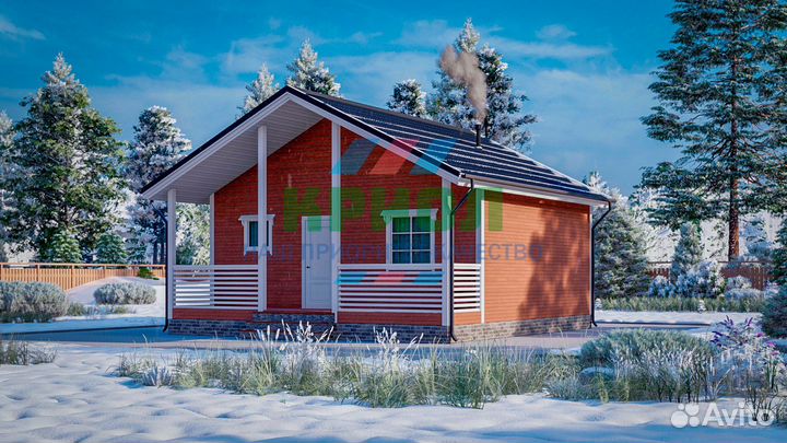 Каркасный дачный дом