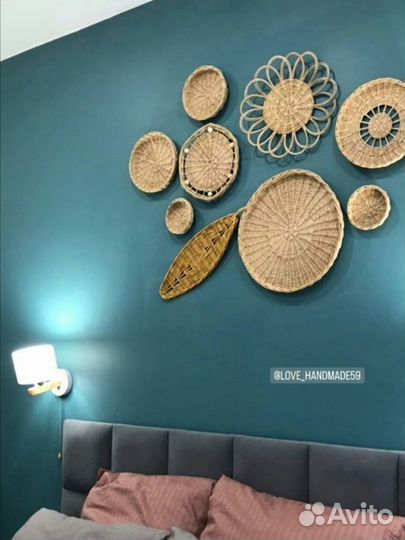 Плетеное панно