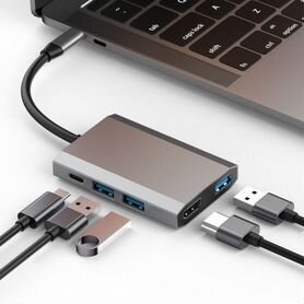 USB Хаб Type-C 5в1 на MacBook basiх