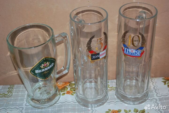 Пивные бокалы, кружки