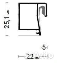 Теневой профиль brus 04 для натяжных потолков