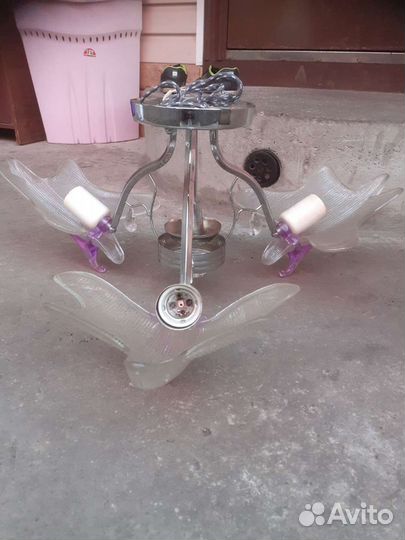 Люстра потолочная бу