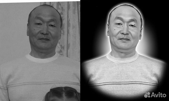 Ретушь фото для гравировки на памятник